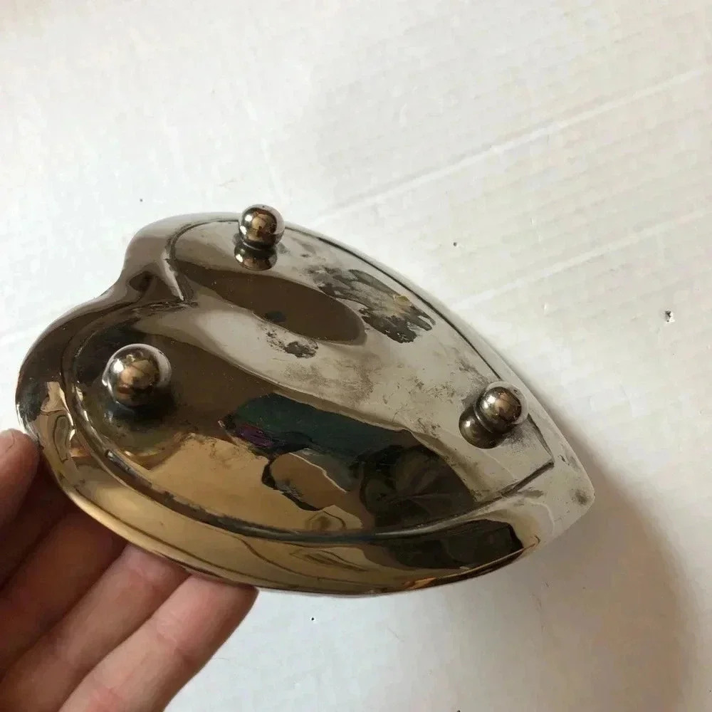 Vintage  Ornate Silver Trinket Dish - Picture 4 of 11